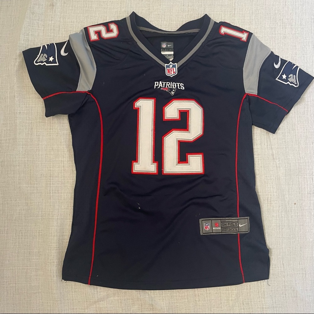 Womens Nike Tom Brady Navy New England Patriots Jersey Sz.M